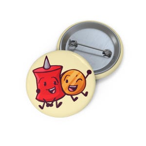 BFDI Coiny and Pin / Coinpin Pin Button