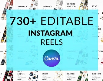 Editable Reels Templates | Motivational Reels | Canva Video Template Quotes Reel Templates Neutral Instagram Reel Templates Engagement