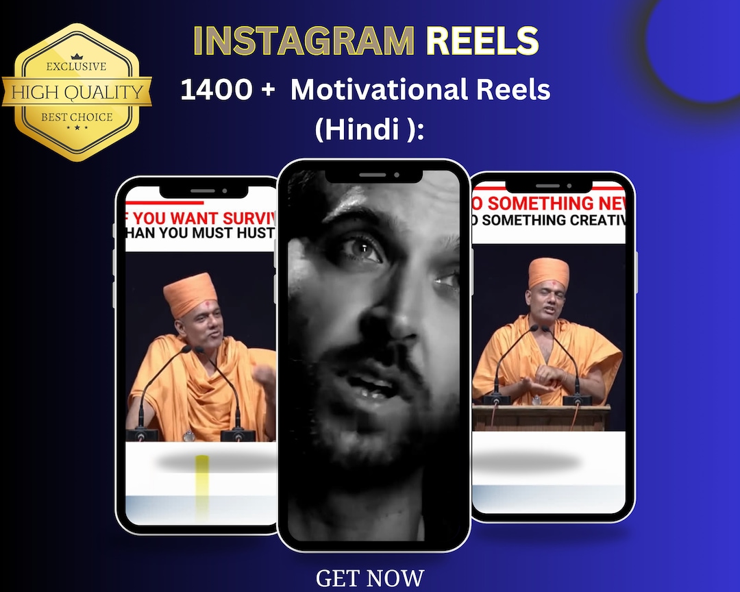 1400 Motivational Reels hindi Etsy