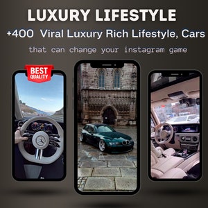 Über 400 virale Luxus-Lifestyles, Autos – TikTok, Instagram, YouTube-Shorts – Sofortiger Download