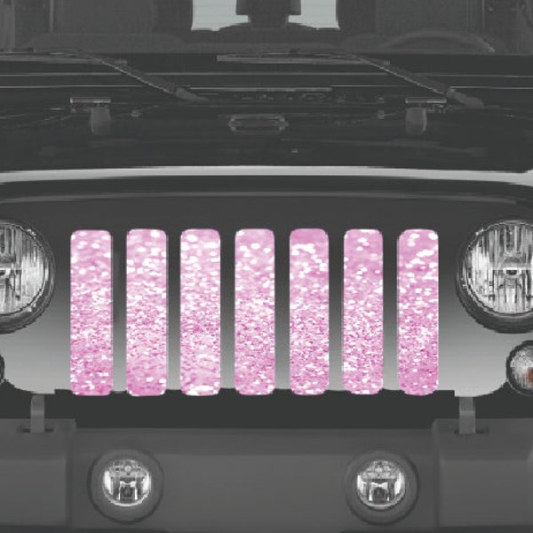 Baby Pink Storm Grille Insert for Wrangler or Gladiator 1976-2023 Cj Yj Tj Lj Jk Jku Jl Jlu Jt