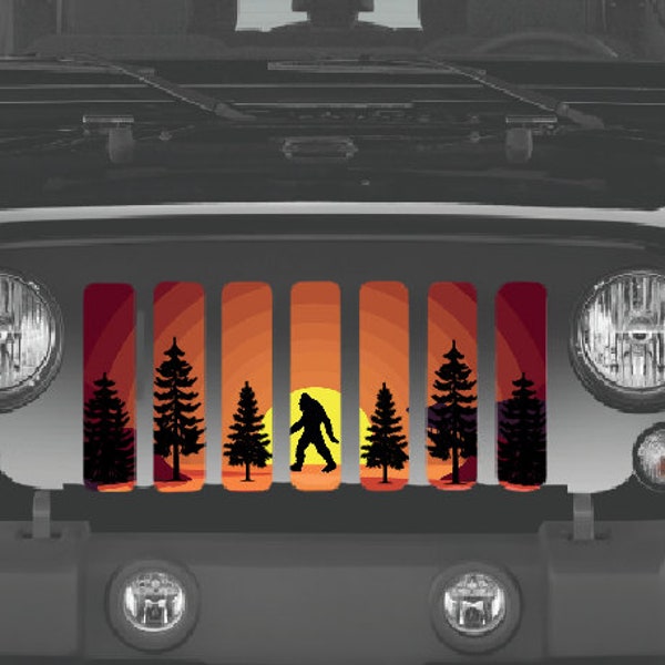 Bigfoot Sunset Grille Insert for Wrangler or Gladiator 1976-2023 Cj Yj Tj Lj Jk Jku Jl Jlu Jt