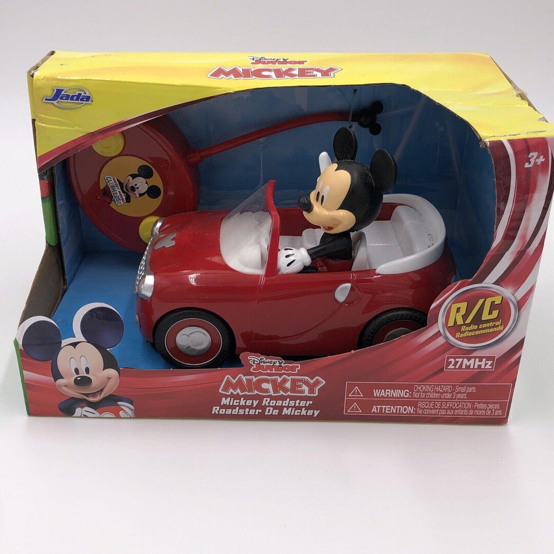 Disney Junior Mickey Mouse Clubhouse Roadster RC Car Red 7 Jada Toys 27 ...