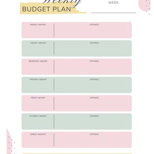 Monthly and Weekly Planner Digital/printable Template - Etsy
