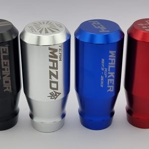 Personalised Gear Shift Knob, Laser Etched Anodised Aluminium