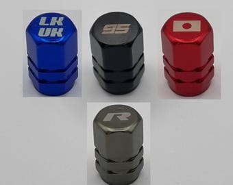 Personalizowane zaślepki przeciwkurzowe, aluminium grawerowane laserowo