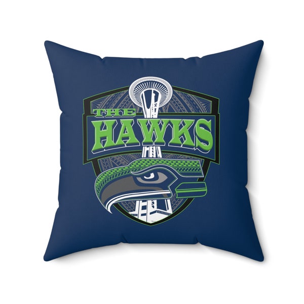 12thMan Faux Suede Square Pillow 12th Man Faux Suede Pillow Seattle