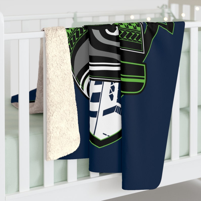 Seahawks Blanket Seattle Throw Hawks Tribal Blanket Seahawks Etsy