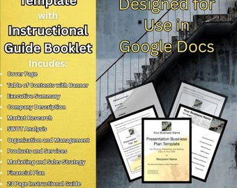 Investor-Ready Business Plan Template (Google Docs) | Presentation Format for Startups & Entrepreneurs