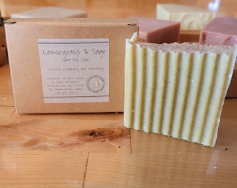 Lemongrass & Sage Goat Milk Soap