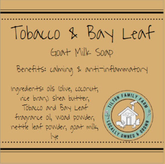 Tobacco & Bay Leaf Goat Milk Soap