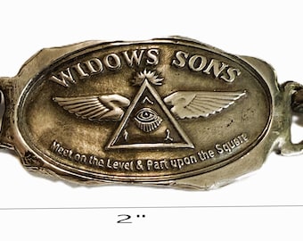 Widow Sons Bracelet  - Sterling Silver and Leather