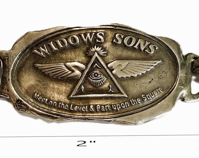 Widow Sons Bracelet  - Sterling Silver and Leather