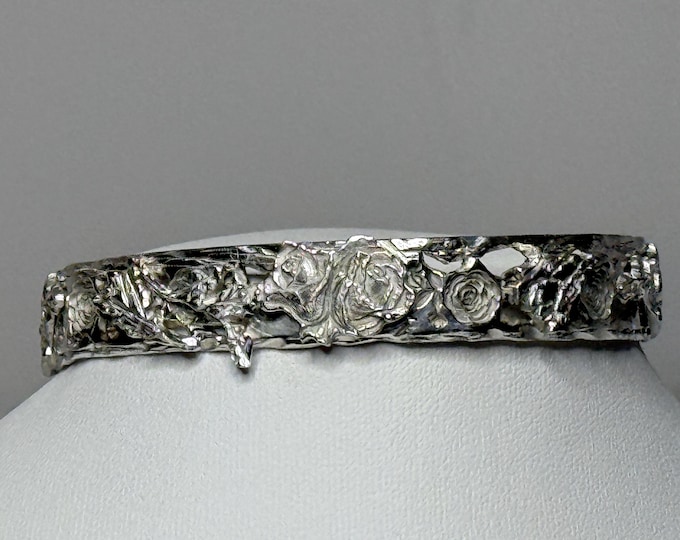 Sterling Silver bracelet Rose Design