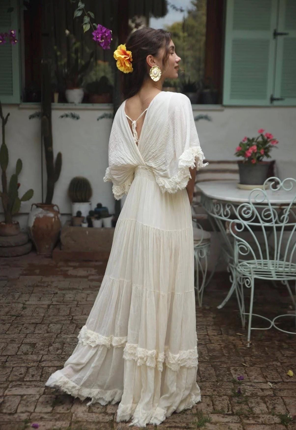 boho dresses spain Spanish Dress Wrap dresses Downey Furniture CHART HOUSE, Daytona Beach Size:XL Petite