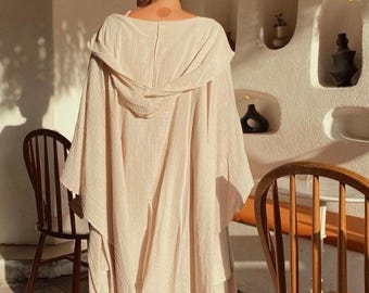 Boho Kimono,Hoodie Kimono,Boho Maxi Kimono,Handgemachter Baumwolle Kaftan,