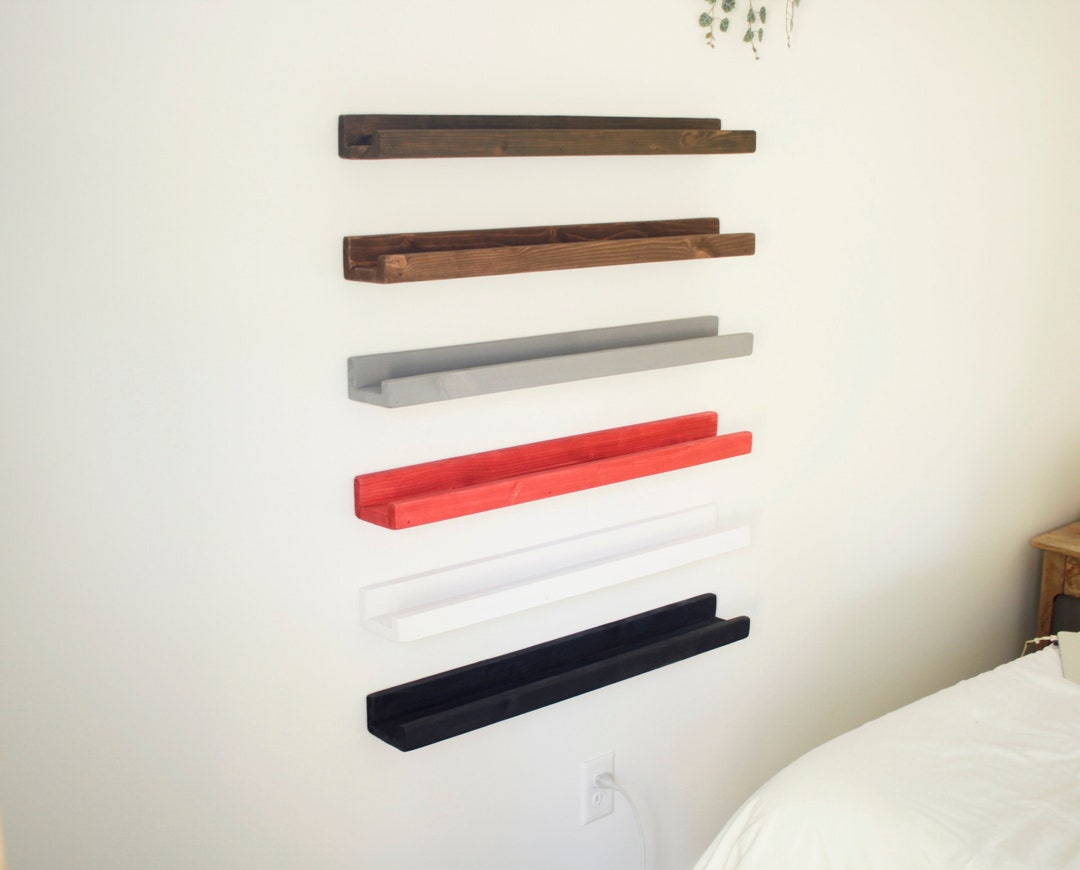 RUSTIC Easymount Floating Shelves Distressed Heavy Duty Etsy