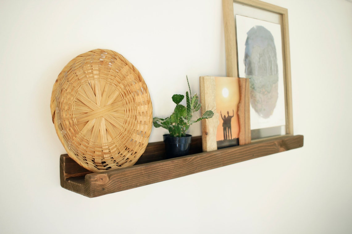 RUSTIC Easymount Floating Shelves Distressed Heavy Duty Etsy