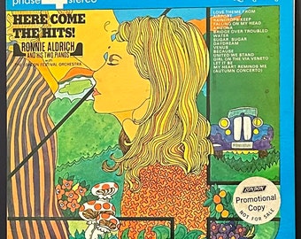 Ronnie Aldrich and His Two Pianos - Here Come the Hits! - Vinyl LP - Vintage 1970 - with The London Festival Orchestra