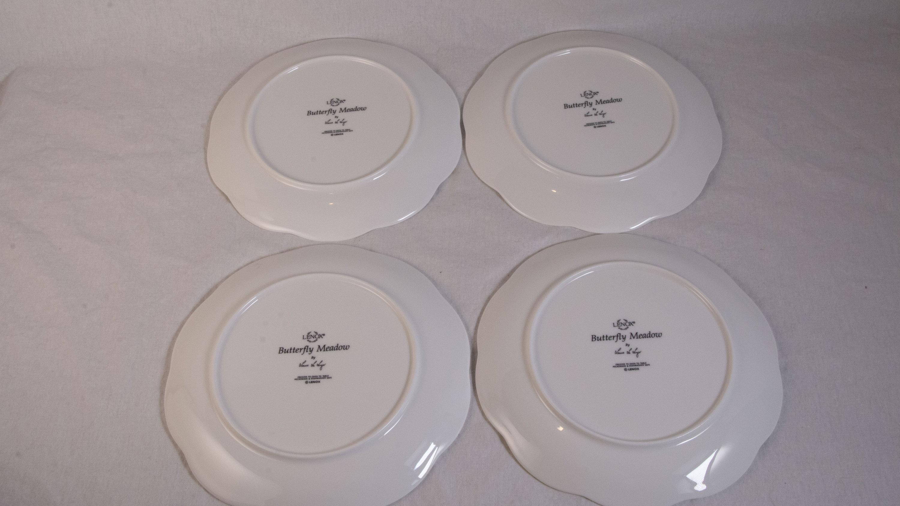 Lenox Butterfly Meadow Dessert Plates 9 In Etsy