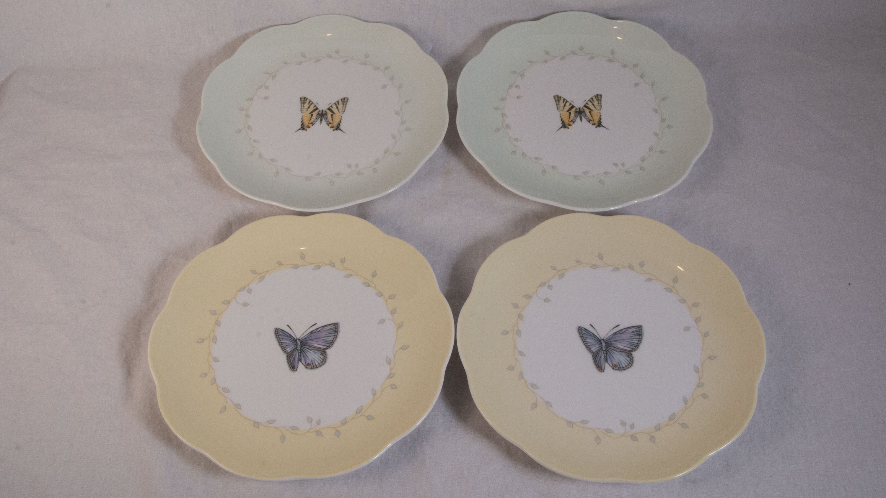 Lenox Butterfly Meadow Dessert Plates 9 In Etsy
