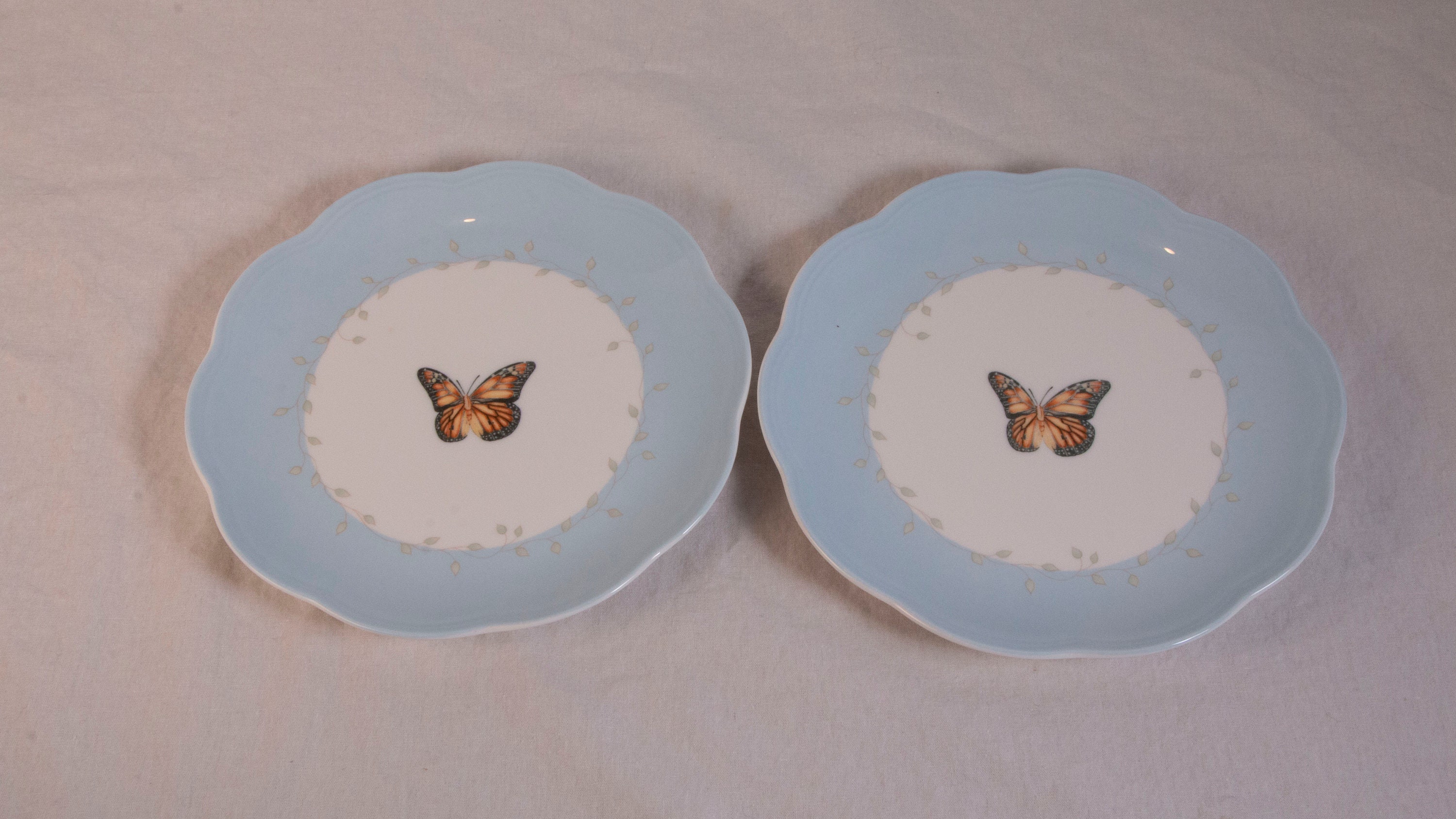 Lenox Butterfly Meadow Dessert Plates 9 In Etsy