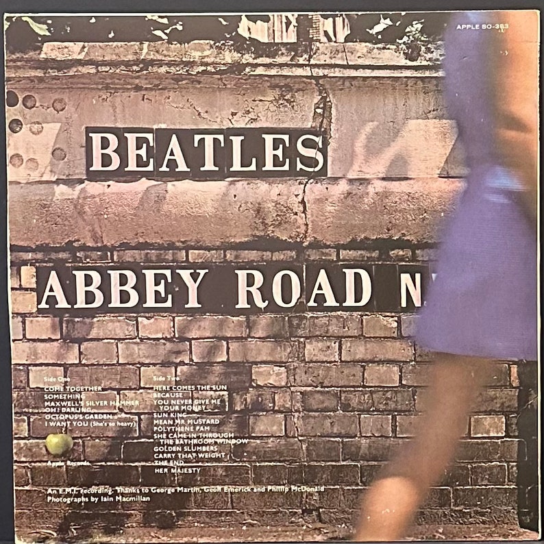 The Beatles Abbey Road Vinyl LP Vintage 1969 Etsy