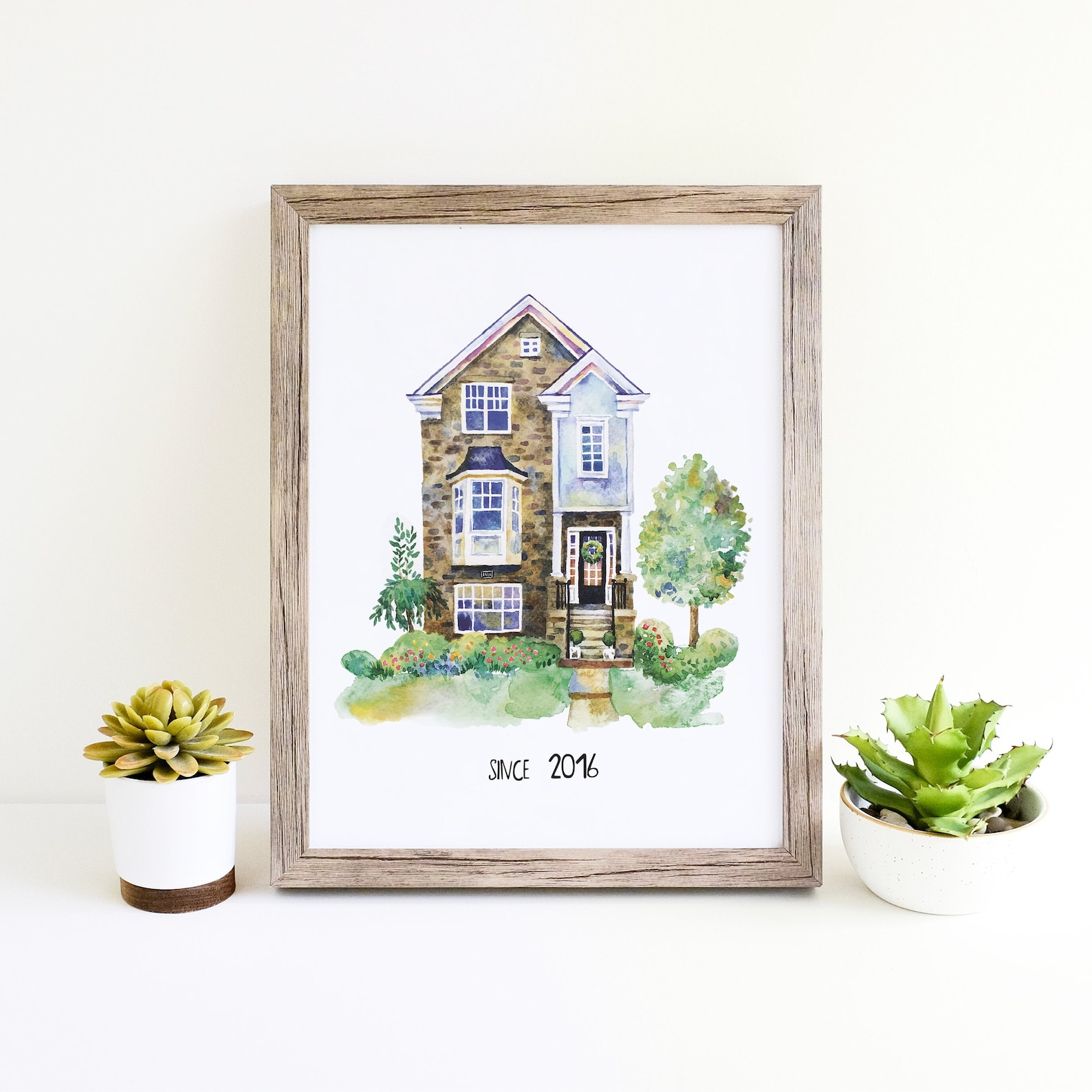 Hand Painted Watercolor House Portrait: Custom First Home Gift - Etsy
