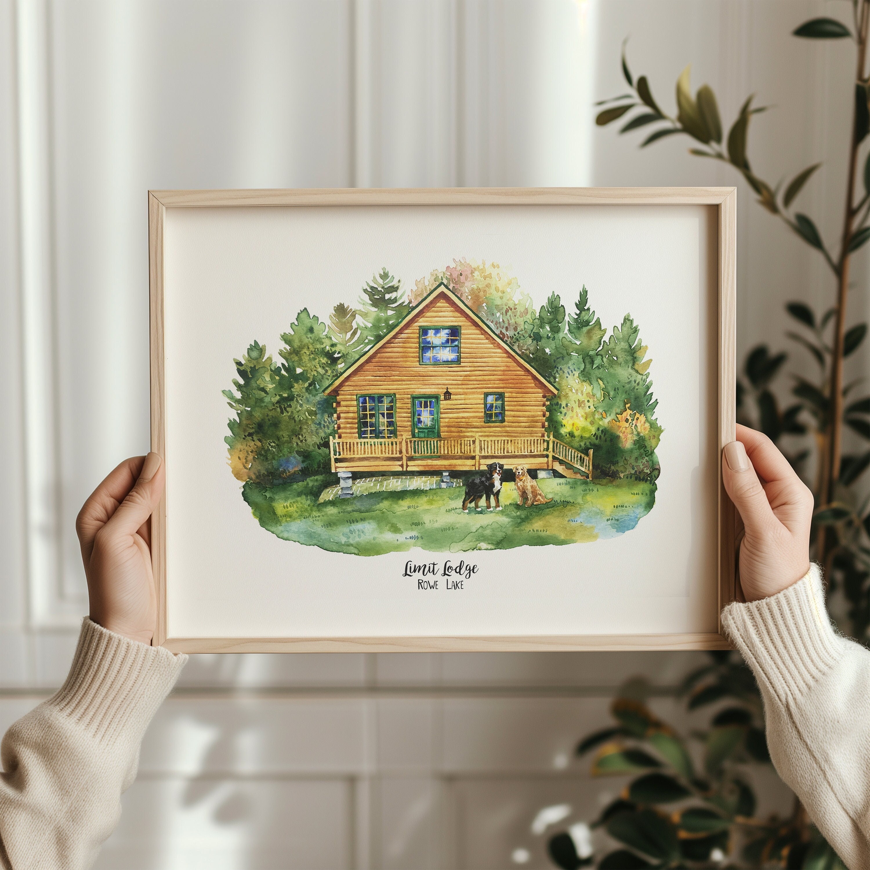Custom Watercolor House Portrait: Hand-painted First Home Gift - Etsy