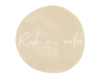 Rush my order