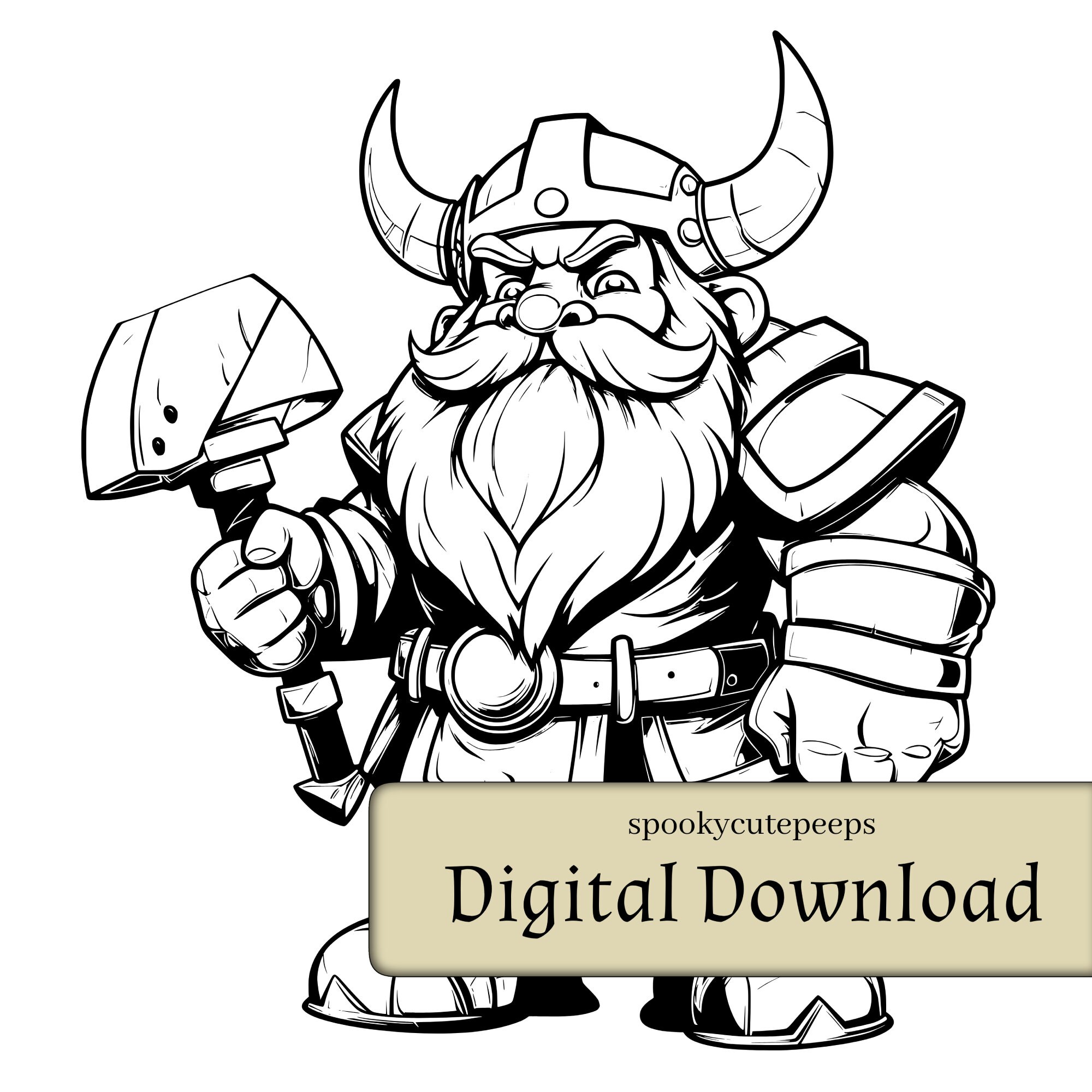 Fantasy Dwarf SVG, Roleplaying Game Clip Art (digital Download) - Etsy