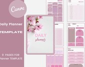 Undated iPad Planner Pink |  Daily To Do List for Work/Home | Printable Daily Planner | THAT GIRL Planner | Personal planner bundle Pink
