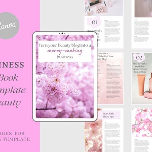 Skincare Beauty Coach | Esthetician Template |Beauty Brand Kit Canva eBook Template | Brandable Coaching Resources | Course Creator | Ebook