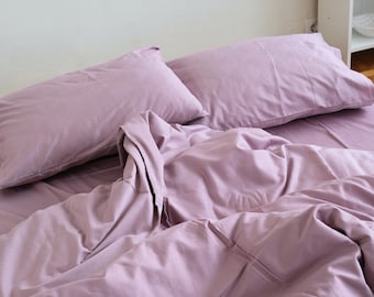 Purple Duvet Cover, Cotton Sateen Bedding, Bedspread Cover, Boho Duvet Cover, Colossal King Duvet, Cotton Duvet Queen, Duvet Cover Double