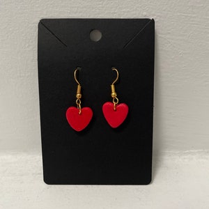 Love heart shaped earrings
