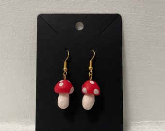 Mushroom earrings