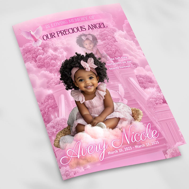 Obituary for a Baby Girl - Etsy