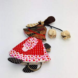 Sunbonnet Sue Schlüsselhalter, süße Schlüsselabdeckung, Schlüsseltasche, Patchwork, Schlüsseletui der Baumwollstoff, gesteppte Schlüsseltasche, Geschenk für sie