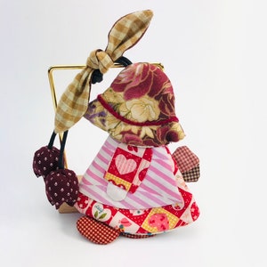 Sunbonnet Sue Schlüsselhalter, süße Schlüsselabdeckung, Schlüsseltasche, Patchwork, Schlüsseletui der Baumwollstoff, gesteppte Schlüsseltasche, Geschenk für sie