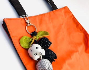 Handgefertigte Baumwolle Tulpe Taschenanhänger, Taschenbaumler Taschenbaumler Accessoire