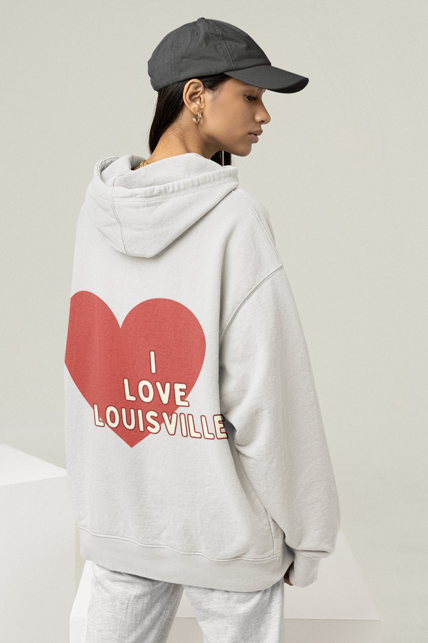 Love Louisville Hooded Sweatshirt - I Love the Bluegrass