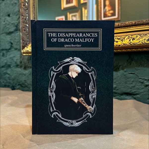 The Disappearances of Draco Malfoy fanfic book binding. Dramione.