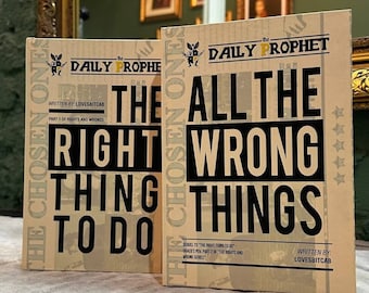 Rights and Wrongs Series: The Right Thing to Do, All the Wrong Things. Right and Wrong fanfic book binding. Dramione.