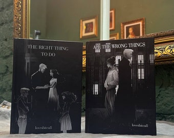 Rights and Wrongs Series: The Right Thing to Do (#1) , All the Wrong Things (#2). Right and Wrong fanfic book binding. Dramione.
