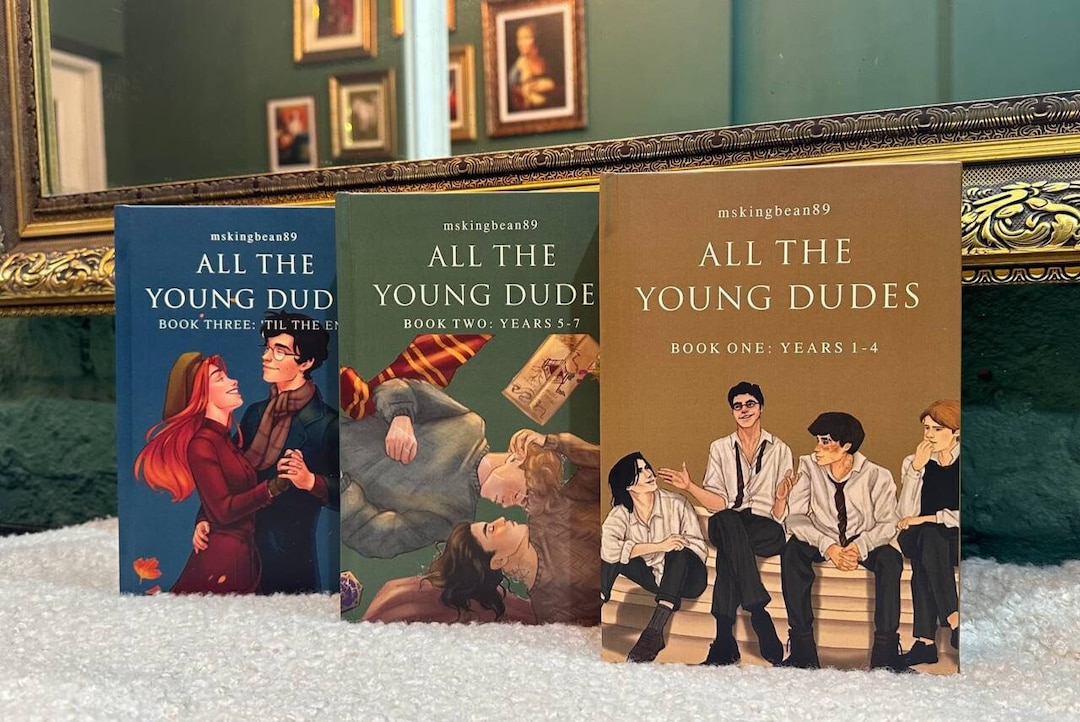 All the Young Dudes. Hardcover Bookbinding. Complete 3-volume Hardcover