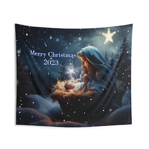 The Holy Mother and Infant Jesus Wall Tapestry 2023: A Gift of Love