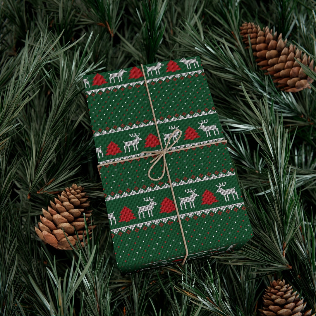 Christmas Sweater Wrapping Paper 