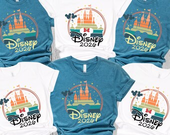 Disney Castle Family Shirt, Disney Vacation Shirt, Retro Castle 2026, Disney Mickey Minnie Shirt, Disneyland Shirt, Magic Kingdom Shirt