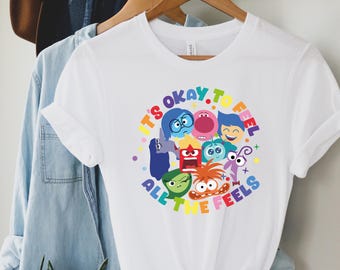 It's Okay To Feel All The Feels Shirts, Disney T-shirt Therapy Shirts, Teacher Shirt, Gift for Teacher, BCBA Tee, Speech Terapy Shirt