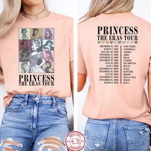 Princess The Eras Tour Shirt, Princess Tour Shirt, Retro Disney Shirt, Disney Princess Shirt, Princess Eras Tour Shirt